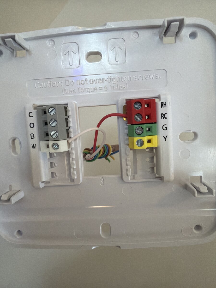 Smart Thermostat Installation - Before